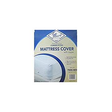 Heavy Duty Vinyl Corner Fitted Mattress Cover with Zipper